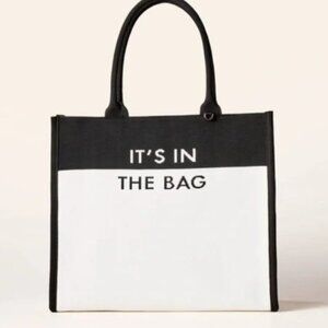 Kate spade x target it’s in the bag knit Black and White Tote Bag